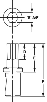 RSVP Tooling, Inc. - Specialty Tools - Broaching Heads - Standard Broach Bit Dimensions Eng View